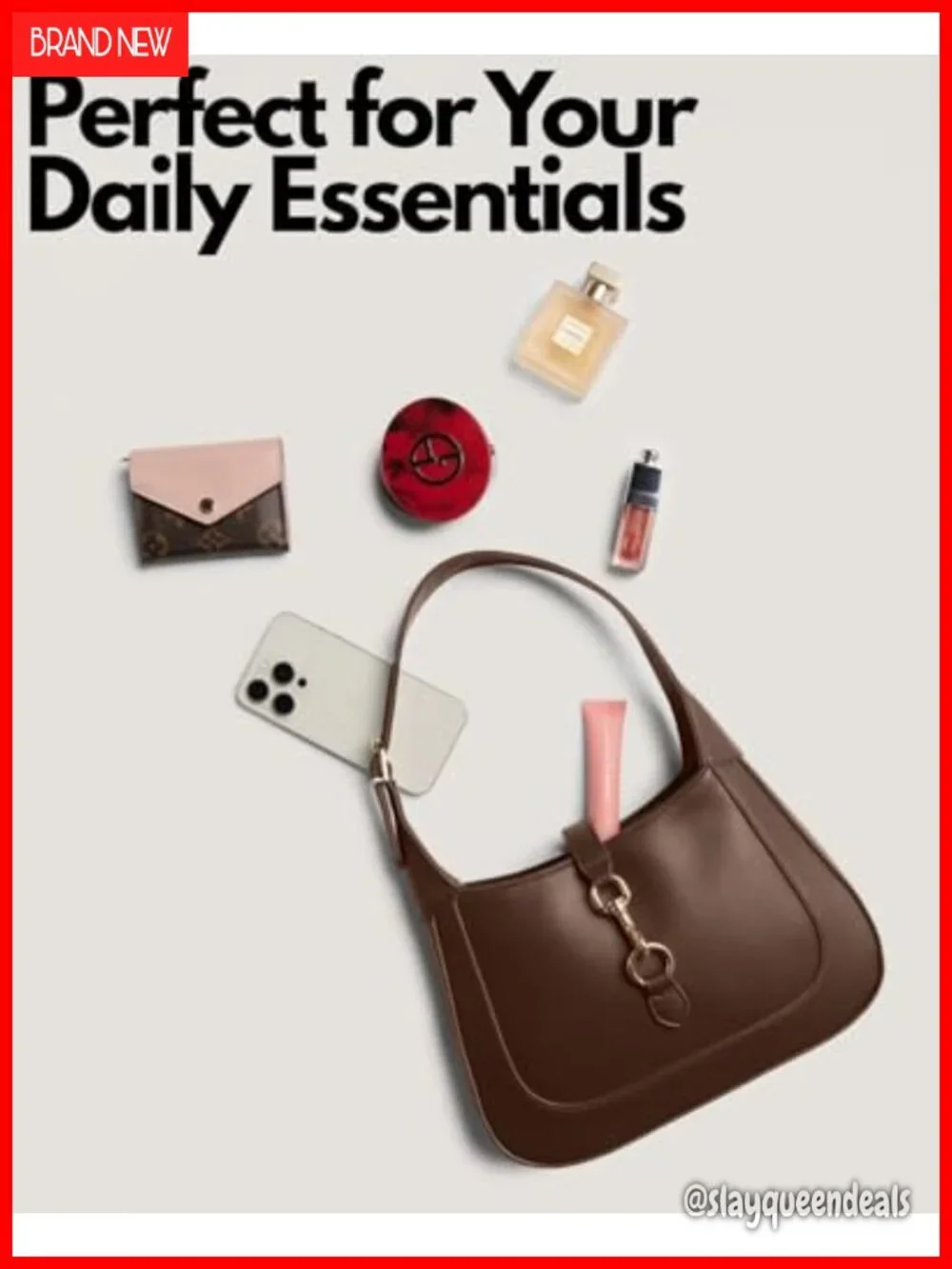 Small Faux Leather Hobo Crossbody Bag with Adjustable Strap
